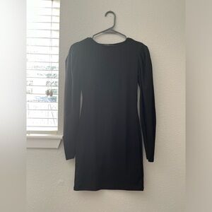 MISSGUIDED black long sleeve dress